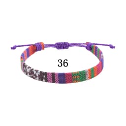 Woven Ethnic Nepal Bracelet Boho Women Men Fabric Thread Rope Hand Wrist Strap Weave Braid Wristband Luck Friendship Knot Bangle