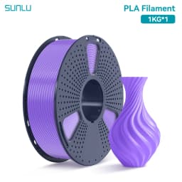 SUNLU 1KG PLA 3D Printer Filament 1.75mm Neatly Wound 3D Printing Filament Fit Most FDM 3D Printers, 1kg Spool (2.2lbs)