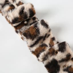 Leopard Print Fur Belts Chic Warm Hip hop Adjustable Accessorie Y2K Aesthetic 2000s Jeans Belt punk Personalized Grunge Belt