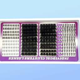 30rows Lash Clusters DIY Spiky Cluster Lashes Mixed Styles Fluffy Volume Clusters Lashes Fluffy Individual Eyelashes Extension