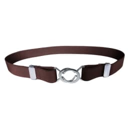 Women's Adjustable Elastic Stretch Belt with Metal Buckle 1 inch Wide Web Belt Waist Belts for Jeans Pants Dress Casual Belts