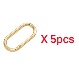 5-30pcs Oval Spring O Ring Openable 22-40mm Leather Bag Handbag Strap Buckle Connect Keyring Pendant Dog Chain Snap Clasp