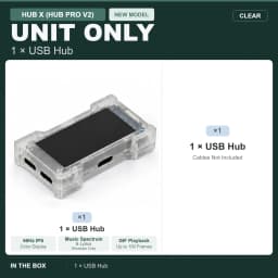 HMLAB ZNEO Gaming USB Hub - 2-to-3 Port, 8K Hz, Independent Power, With Screen, Trendy for Gaming Ambience Desk Setup