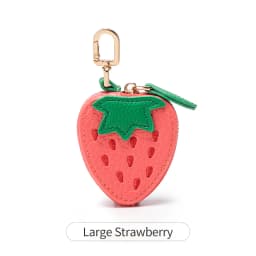 Cherry Pattern Coin Purse Keychain Fruit Charm Exquisite Small Accessories Money Pouch Fit For Airtag & Coin, Gift For Girl Wome