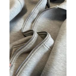 Women's Grey Hooded Coat Solid Long Sleeve Loose Zipper Jacket Sports Style Female Autumn Fashion Oversize Outerwears