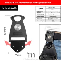 Tool Belt Bag Rotary Hang Up Quickly - Conversion Parts for DeWalt Tajima Universal Accessories