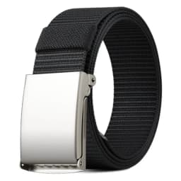Men Female Belts Military Nylon Adjustable Belt Men Outdoor Travel Tactical Waist Belt with Plastic Buckle for Pants