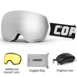 COPOZZ Brand Professional Ski Goggles Double Layers Anti-fog UV400 Men Women Winter Snowmobile Eyewear Snowboard Sports Glasses