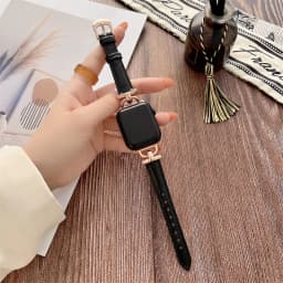 Genuine Band For Apple Watch Leather strap 41mm-45mm 49mm 38mm 40mm 42mm 44mm Slim bracelet iwatch series ultra 2 9 8 7 6 5 4 3