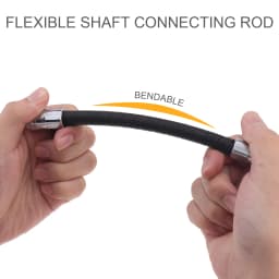Flexible Socket Extension Bar Set 1/4 3/8 1/2 Inch Shaft Drive Bar Adapter Impact Extender Flexible Socket Extension Rod Bar