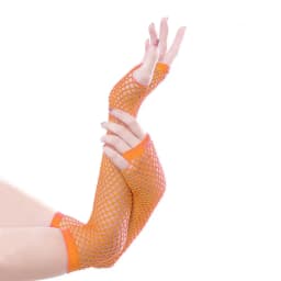 1pair Womens Long Fishnet Net Gloves Fingerless Mesh Gloves Punk Rock Fancy Night Club Party Arm Warmer Gloves Sexy Gloves