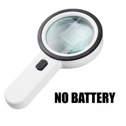 30X Handheld Magnifier 12 LED Illuminated Light with UV Light Portable Magnifying Loupe for Reading Jewelry Watch Repair
