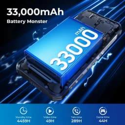Oukitel WP100 TITAN Rugged Smartphone 36GB (12+24) + 512GB 6.8'' 5G 33000mAh 66W 120Hz Android 14 2+20+32+200MP Dual SIM