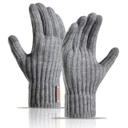 Man Autumn Winter Keep Warm Touch Screen Not Bloated Elasticity Knitted Gloves Solid Simple Style Fashion Letter Cycling Drive