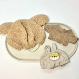 New Butter Bear Rabbit Cute 20cm Cotton Doll Clothes Tops Coat Skirt Hat Dressing Game Doll Accessories DIY Doll Dress Up Toys