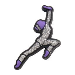 1-12Pcs PVC Flash Powder Star Numbers Shoe Charms Buckle Clog Silver Series Slipper Decoration Fit DIY Cool Backpack