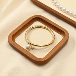 WoodTen Solid Wood Jewelry Tray Retro Ring Earring Display Necklace Bracelet Watch Jewelry Tray Stackable Jewelry Organizer Tray