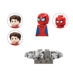 Blind Box Mini Building Blocks TV6203 Figures Big Goblin Spiderman Iron Man Venom Captain Hawk Deadpool Armor Christmas Gift Toy