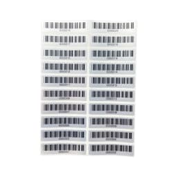 100PCS/Lot Asset label Pre-printed barcode 39 Label Matte Silver PET No duplicate numbering no fading Size 40X10mm 600dpi
