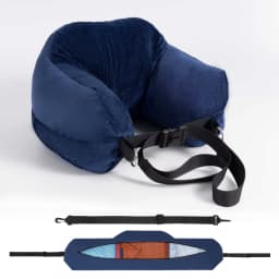 Comfortable Travel Pillow Adjustable U-Shaped Neck Pillow Washable Multi-Functional Fillable Portable Pillow Case for Airplane