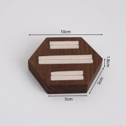 Walnut Wood Jewelry Display Stand Vintage Ring Earring Display Tray Velvet Lining for Jewelry Photography Shop Counter Display
