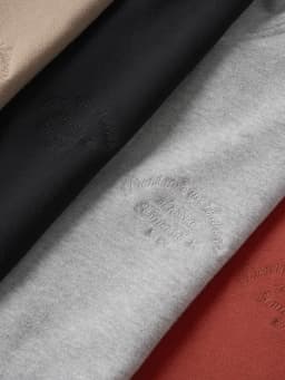 SIMWOOD 2026 Spring New Oversize 400gsm Carbon Peached Fabrics Letter Embroidery Hoodies High Quality Sweatshirts