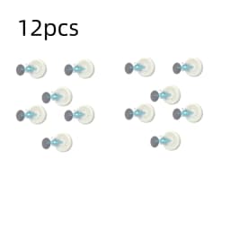 3/6pcs No Drill Magnetic Remote Holder - Wall Mount for TV/AC/DVD Remotes, White Space-Saving Design