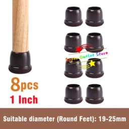 8PCS Soft Silicon Chair Leg Covers Felt Bottom Elastic Furniture Foot Protector Pads Anti-slip Table Legs Floor Protection Mat