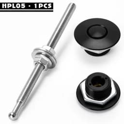 Universal 32mm/1.25" Push Button Billet Hood Pins Lock Clip Kit Engine Bonnets Lock Aluminum Car Quick Latch PQY-HPL04/05