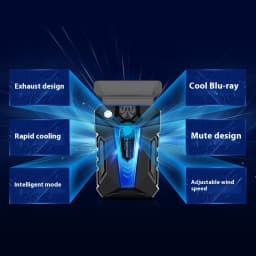 Vacuum Portable Laptop Cooler USB Air Cooler External Extracting Cooling Fan Notebook for 15 15.6 17 Inch Laptop