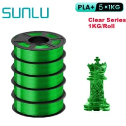 SUNLU 5KG PLA Plus/Clear/AntiString Filament 1.75mm 1kg Spool (2.2lbs) Neatly Wound Filament Fit Most FDM Printer