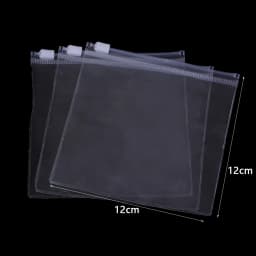 10Pcs Thicken Zipper Bag Transparent Plastic Bag Anti Oxidation Jewelry Pouch for DIY Jewelry Storage Earring Bracelet Packaging