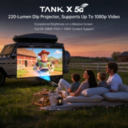 EU US Shipment Unihertz by 8849 TANK X Rugged Smartphone 5G Android 15 Built-in 1080P 220 Lumen DLP Projection 17600mah 32 512GB