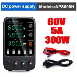 Wanptek 30V 5A 10A 60V 5A 120V 3A Lab DC Power Supply Adjustable Digit Display Memory Function Power Supplies Voltage Regulator