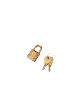 Platinum Lock Head Suitable for Hermès Basket Hanging Lock Hardware Accessories Pure Color Hanging Decoration