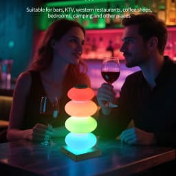 Rechargeable RGB Led Night Light Bedroom Table Lamp Party Lighting for Desk Living Room Bar Decor 16 Color Led Strip Lights