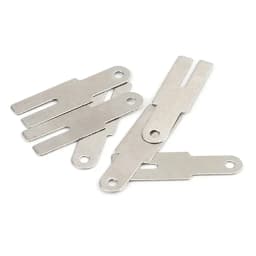 50pcs Y Shaped Nickel Sheets Nickel Strip Battery Connection Nickel Plated Steel Belt Strip Spot Welding Connector 20*5.7mm