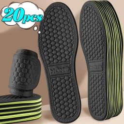 2/20pcs Memory Foam Orthopedic Insoles Unisex Deodorizing Insole Shoes Sports Absorbs Sweat Soft Antibacterial Shoe Accessories