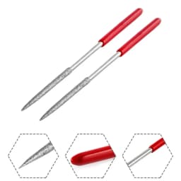 4pcs Electroplated Diamond File Hand Tools For Ceramic Glass Gem Stone Make Repair And Polishing Multipurpose Needle File