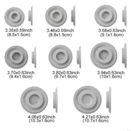 P9FE 8pcs Gray Flocked Bead Board Bracelets Beading Organizer Jewelry Making Tray WorkBenches Size Measuring Plate Craft Tool