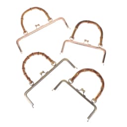 1PCS Square Round Wood Metal Purse Frame Handle Clutch Bag DIY Kiss Clasp Lock Embossing Square HandBag Hardware