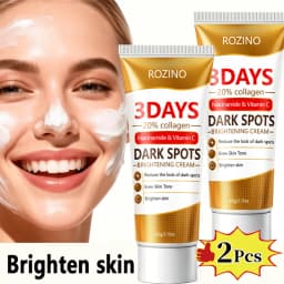 3 Day Pore +Dark Spot Brightening Cream, Containing Collagen, Niacinamide, and Vitamin C, Deeply Moisturizes, Reduces the Appearance of Dark Spots, Tightens Pores, Evens Out and Brightens Skin Tone, Quickly Brightens Skin Tone, Suitable for All Skin Types