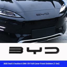 Car Black Front Badge Sticker Black Rear Emblem Black Warrior Car Modification Logo Suitable for BYD Seal U Hiace 6 DM-i EV Song