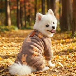 Autumn Winter Pet Dog Warm Soft Clothes Fleece Jumpsuit Coat for Small Medium Large Dog Cat Puppy Plush Jacket with Leash Ring