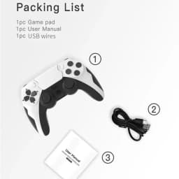 GAMINJA New Wireless Gamepad P48 with Six Axis Gyroscope Game Controller For PS4 PS3 Console Dual Vibration PC Joystick