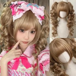 OLACARE Long Body Wave Black Brown Purple Cosplay Wigs Heat Resistant Synthetic Wigs Middle Part Natural Lolita LM Wigs Women