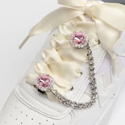 1 Pair Shoe Buckle Clips Shoelace Chain Charms Sneakers Colorful Crystal Gemstone Decoration Ornaments Pendant Trend Accessories