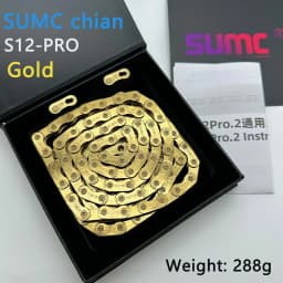 sumc 12 speed bike chain crescent chain road bike mountain bike chain 126 links ultra light bike chain for Shimano