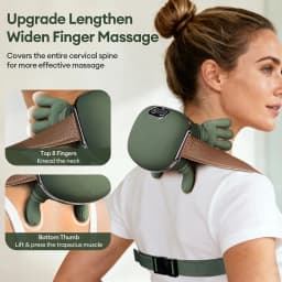 Bionic Finger Neck Shoulder Massager Wireless Trapezius Neck Cervical Kneading Massage Shawl Brushless Motor Neck Masajeador