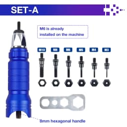 M3-M10 Rivet Nut Gun Electric Rivet Nut Gun Conversion Head Rivet Nut Tool Pull Rivet Gun Cordless Rivet Gun, For Electric Drill